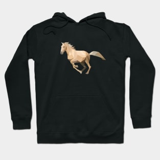 Palomino Low Poly Horse Hoodie